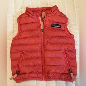 Patagonia Pink Puffer Vest- 12-18 months